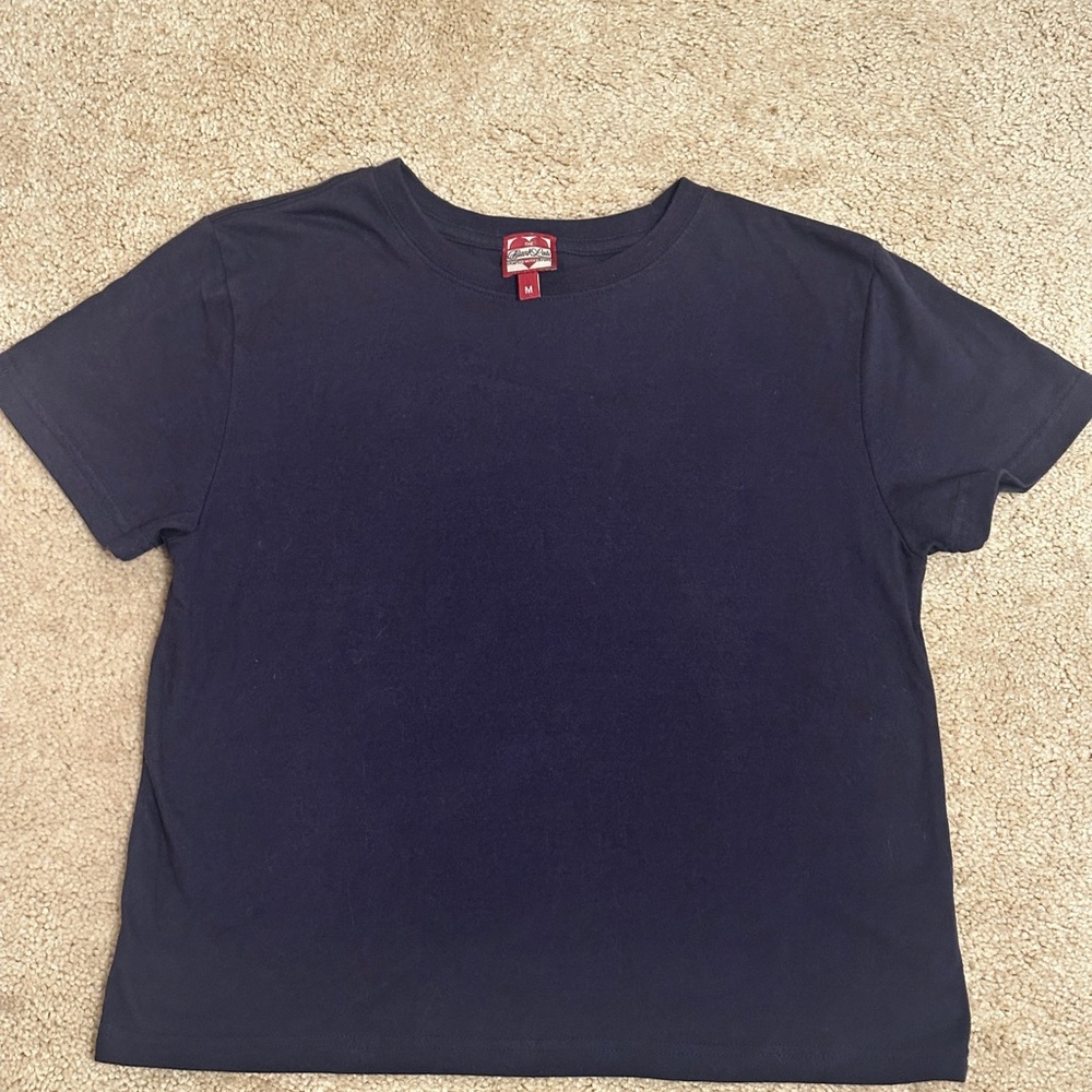 The Blank Lab Cropped Tee - Navy M - Picture 4 of 6